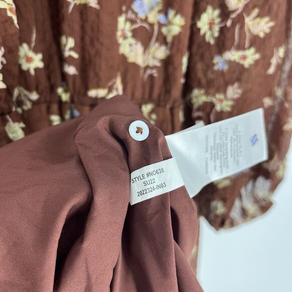 Madewell Norma Rae Dress Size Small Floral Print Long Sleeve Mini Cottagecore - Picture 10 of 10